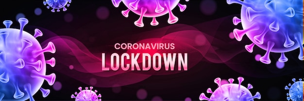 Covid-19 corona virus global pandemic banner design