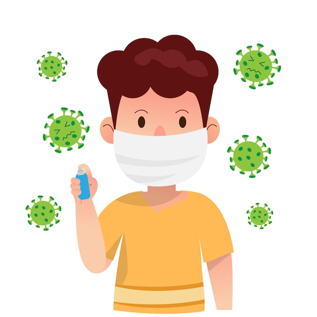COVID-19, Protección contra coronavirus en aerosol de alcohol.