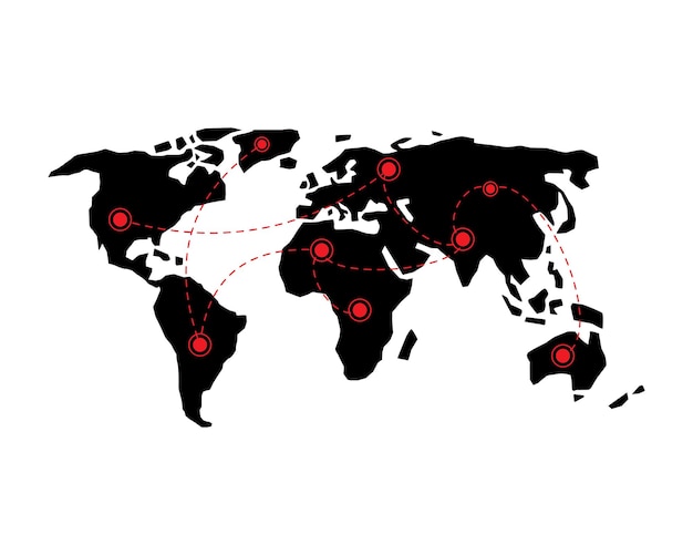 Vector covid19 mapa de covid 19 informe de casos confirmados en todo el mundo actualización de la situación de la enfermedad de coronavirus 2019 en todo el mundo los mapas muestran dónde se ha propagado el coronavirus gráfico sobre fondo blanco