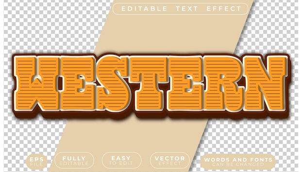 El Cowboy del Oeste es un archivo de texto vectorial totalmente editable
