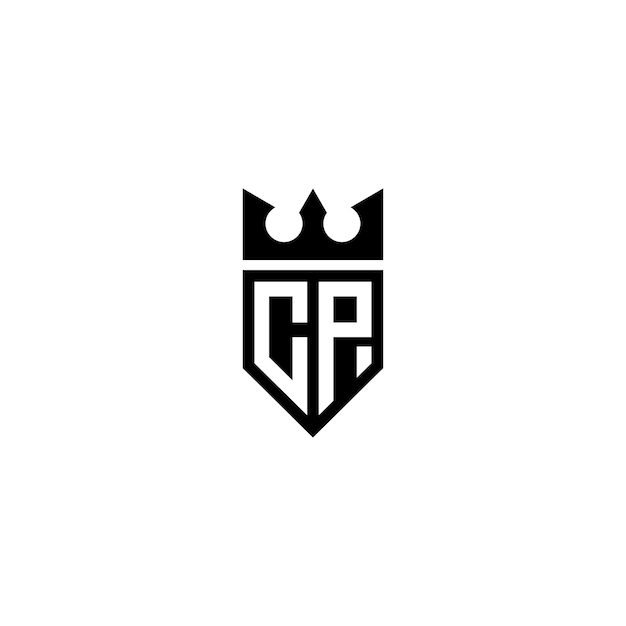 CP monograma logotipo diseño carta texto nombre símbolo monocromo logotipo alfabeto carácter simple logotipo