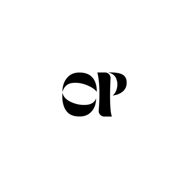 CP monograma logotipo diseño carta texto nombre símbolo monocromo logotipo alfabeto carácter simple logotipo