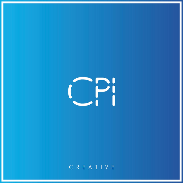 CPI Premium Vector último Diseño del logotipo Diseño creativo del logotipo Ilustración del vector Logotipo mínimo Monograma