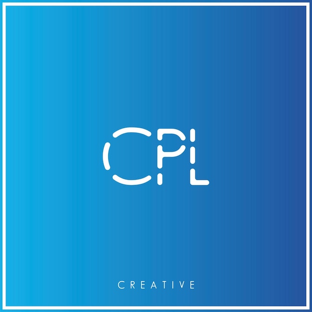 Vector cpl premium vector último diseño de logotipo diseño creativo de logotipo vector ilustración monograma de logotipo mínimo