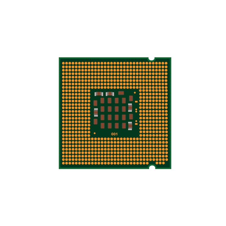 Vector cpu processor microchip