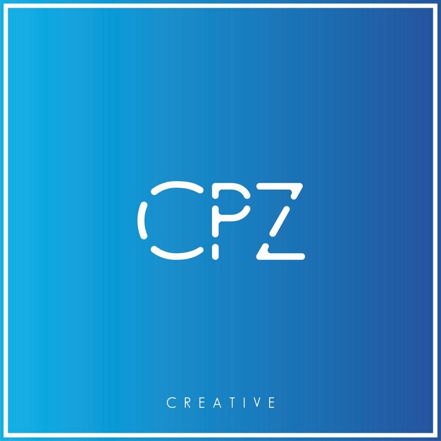 CPZ Premium Vector último diseño de logotipo Diseño creativo de logotipo Ilustración vectorial Logotipo mínimo Monograma