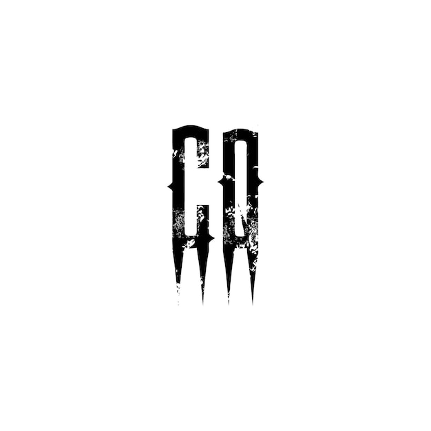 CQ monograma logotipo diseño carta texto nombre símbolo monocromo logotipo alfabeto carácter simple logotipo