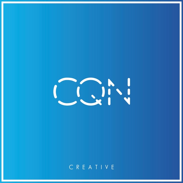 CQN Premium Vector último diseño de logotipo Diseño creativo de logotipo Ilustración vectorial Logotipo mínimo Monograma