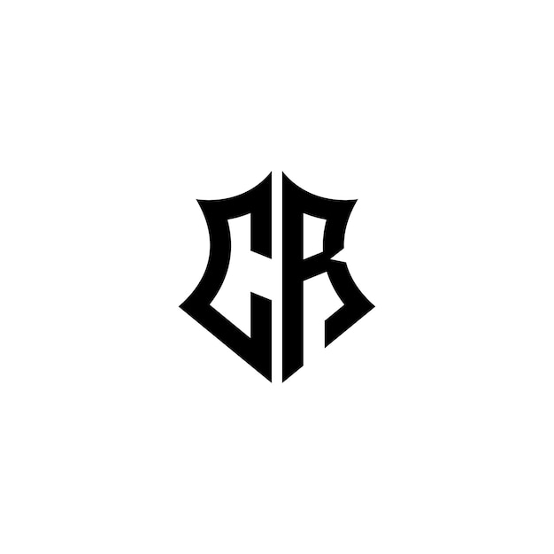 CR monograma logotipo diseño carta texto nombre símbolo monocromo logotipo alfabeto carácter simple logotipo