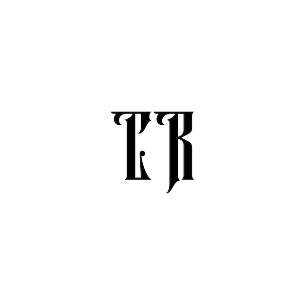 CR monograma logotipo diseño carta texto nombre símbolo monocromo logotipo alfabeto carácter simple logotipo