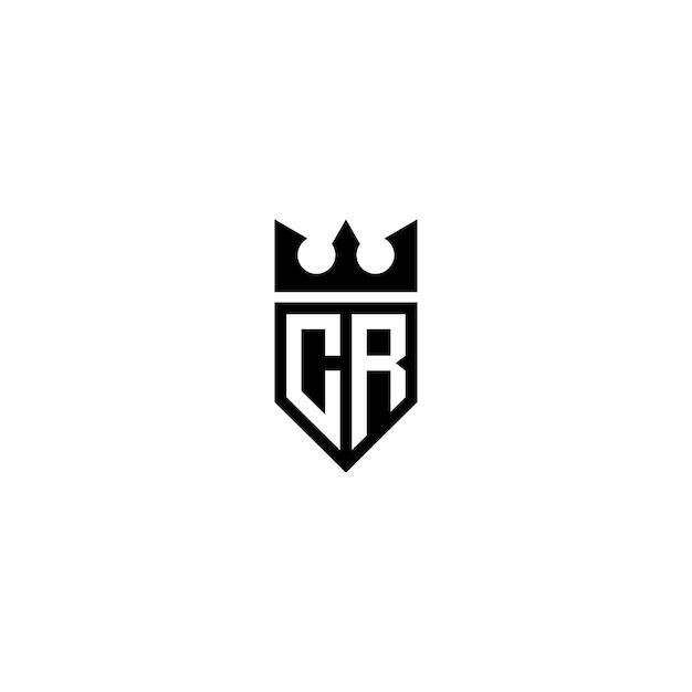 CR monograma logotipo diseño carta texto nombre símbolo monocromo logotipo alfabeto carácter simple logotipo