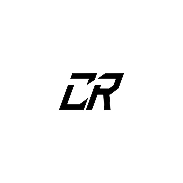 CR monograma logotipo diseño carta texto nombre símbolo monocromo logotipo alfabeto carácter simple logotipo