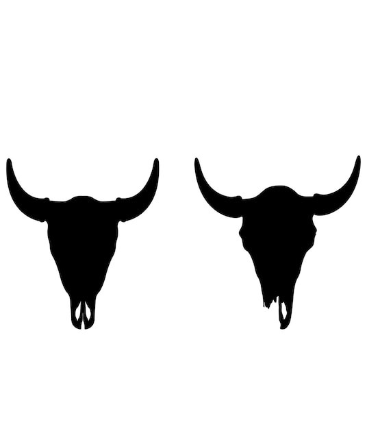 Cráneo de búfalo svg cráneo de toro svg