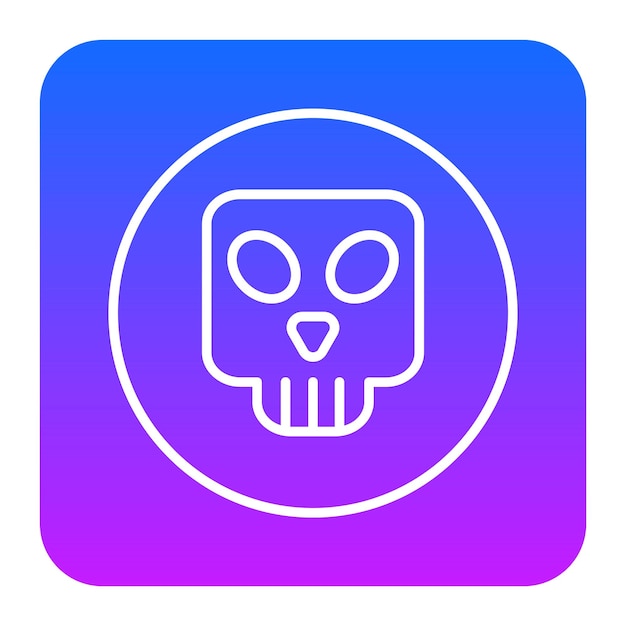 cráneo, ilustración vectorial