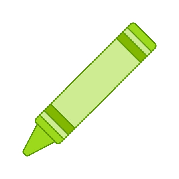Crayón aislado sobre fondo blanco.