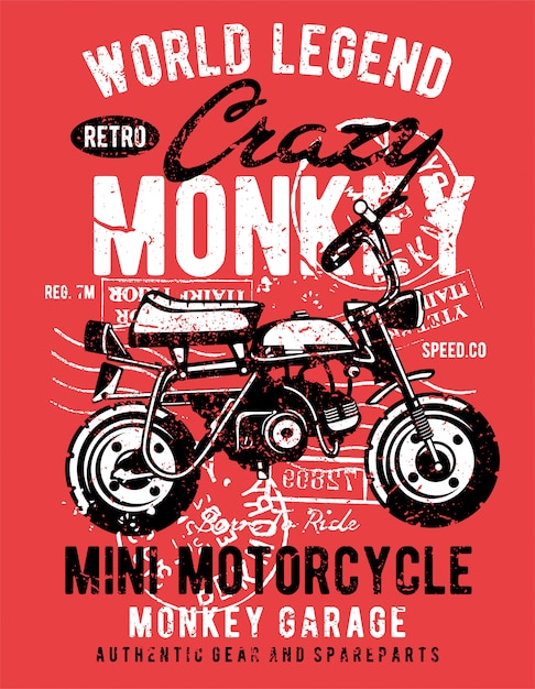 Crazy monkey motorcycle