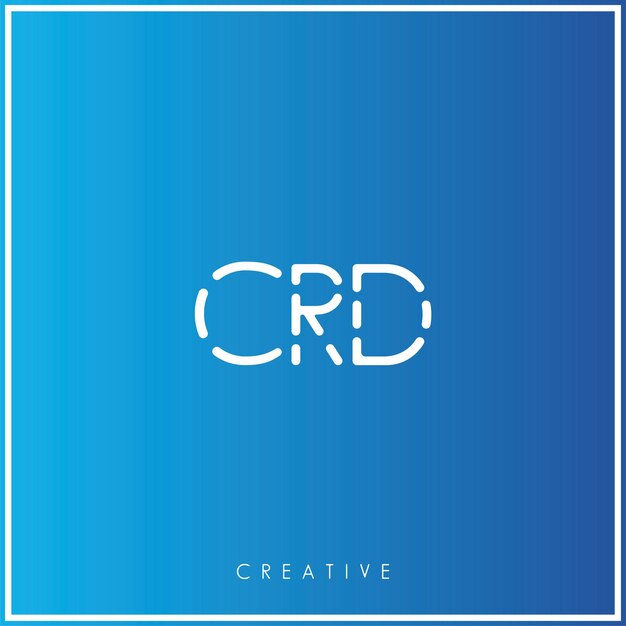 CRD Premium Vector último diseño de logotipo diseño creativo de logotipo ilustración vectorial monograma de logotipo mínimo