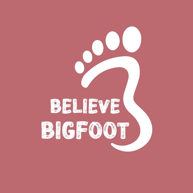 Vector crea el diseño del logotipo bigfoot