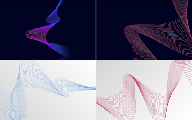 Crea un diseño profesional y elegante con este paquete de fondos vectoriales