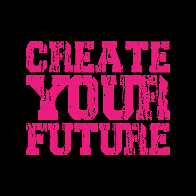 crea tu futura cita de letras de tipografía