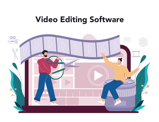 Creación de un artista de plataforma o servicio en línea de diseñador de movimiento o video