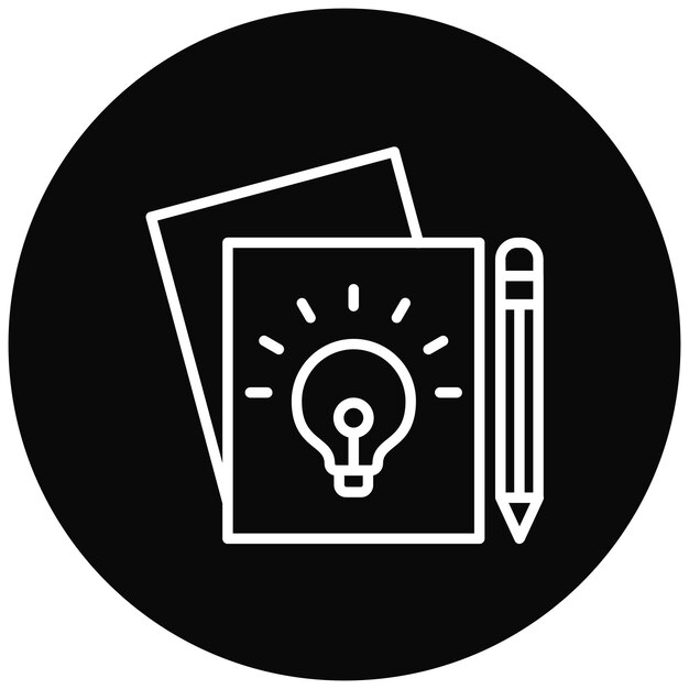 Creación de imágenes vectoriales de iconos de ideas Se puede utilizar para el diseño