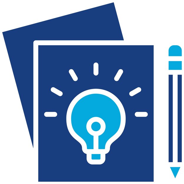 Creación de imágenes vectoriales de iconos de ideas Se puede utilizar para el diseño
