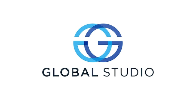 Creación moderna letra G G diseño de logotipo vectorial transición de color G logotipo