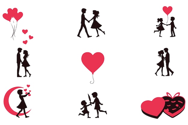 Las creaciones del corazón Valentín Vector