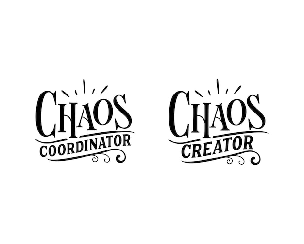 El creador y coordinador del caos cita letras tipográficas para el diseño de camisetas