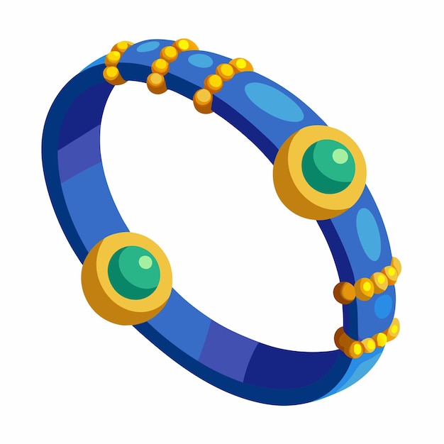 Crear un dibujo de una pulsera sin fondo y con un tema azul