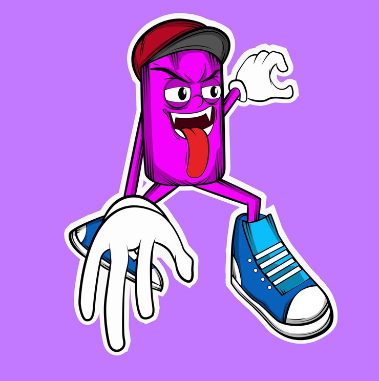 crear dibujos animados de tubo en acción luchando ilustraciones
