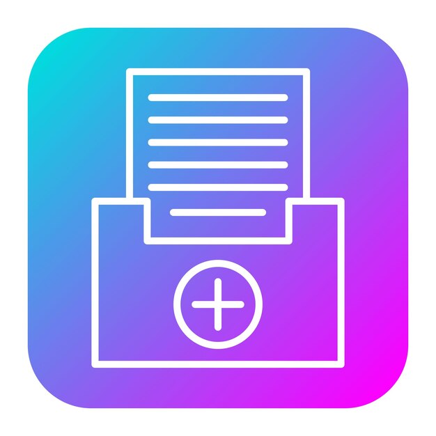 Crear icono de vector de archivo Se puede usar para el conjunto de iconos de documentos y archivos