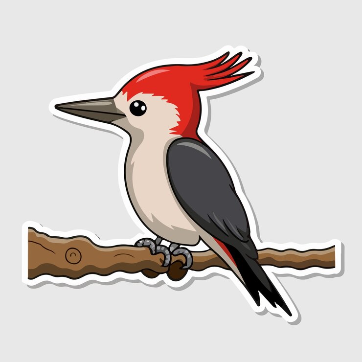 Vector crear una ilustración vectorial para la pegatina de animales