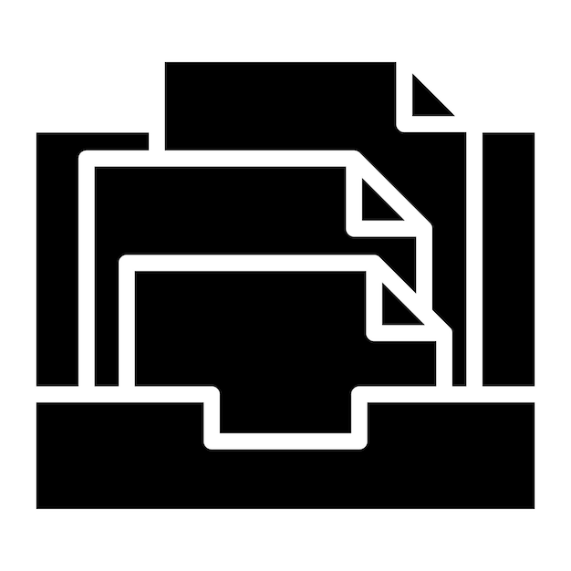 Crear imagen vectorial de icono de archivo Se puede usar para documentos y archivos