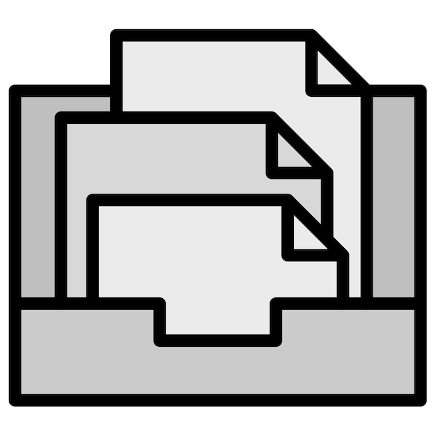 Crear imagen vectorial de icono de archivo Se puede usar para documentos y archivos