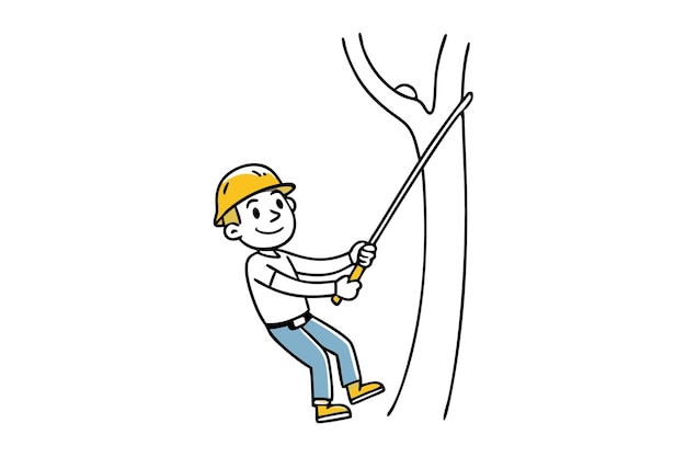 crear un modo de columpios de cuerdas con árboles ilustración vectorial