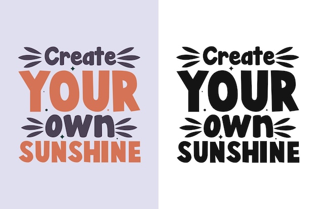 Crear su propia ilustración vectorial de sol para el contenido motivacional