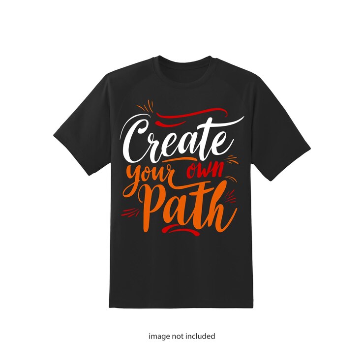 Crear su propio camino Tipografía inspiradora Tee para pioneros tipografía diseño de camiseta