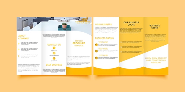Crearé folletos o folletos distintivos y contenido para su negocio