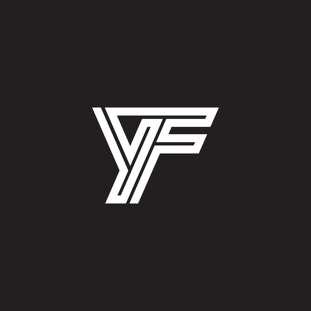 Creative Y and F Letter Combination Logo Stylish Corporate Symbol