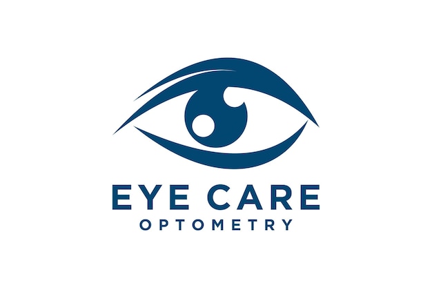 Creative Care Eye Concept Plantilla de diseño de logotipo Eye Care logo design Vector Icon Symbol