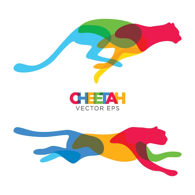 Creative Cheetah Running Animal Design