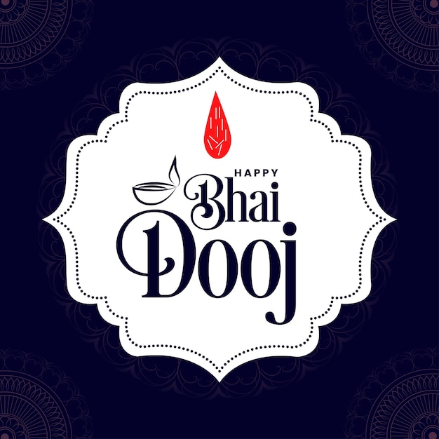 Creative happy bhai dooj festival imagen de arte