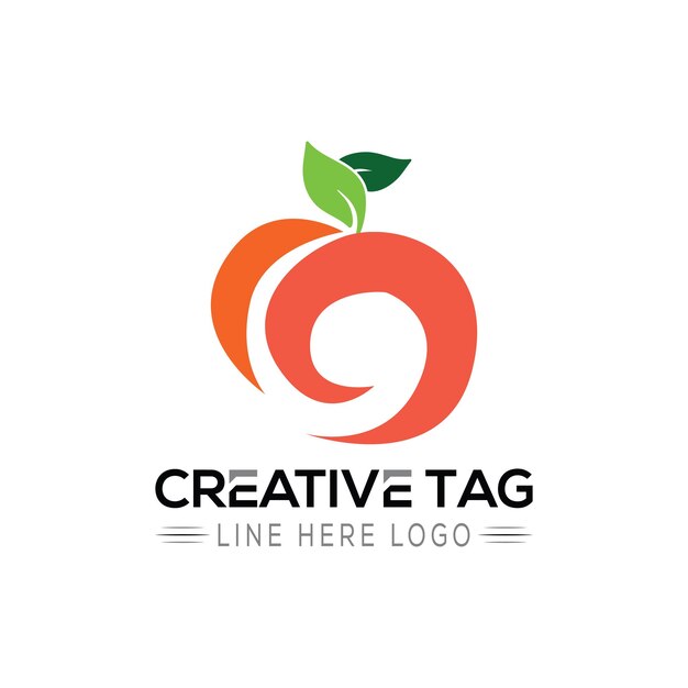 Creative Peach Logo for Food Brand