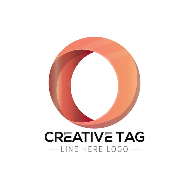 Creative Tag Logo with Circular Shape