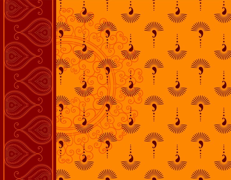 Creative Vector Indian Floral Background Design 3