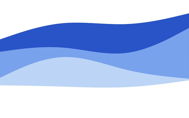 Creative Waves Fondo azul Composición de formas dinámicas Ilustración vectorial