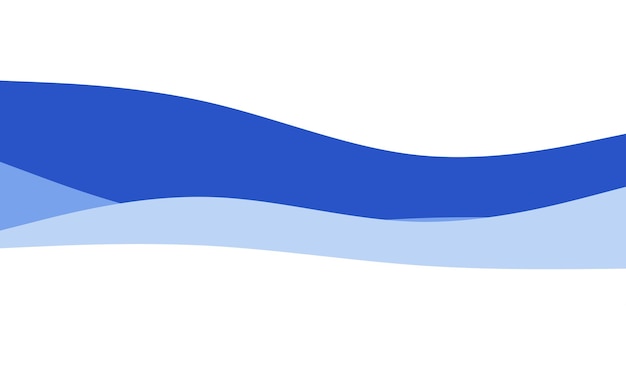 Creative Waves Fondo azul Composición de formas dinámicas Ilustración vectorial
