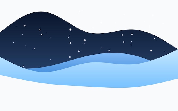 Creative Waves Fondo azul Composición de formas dinámicas Ilustración vectorial